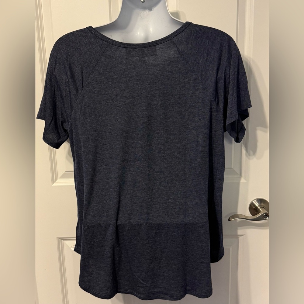 Gray Women's Top with Pink Mandala Design - Picture 2 of 5